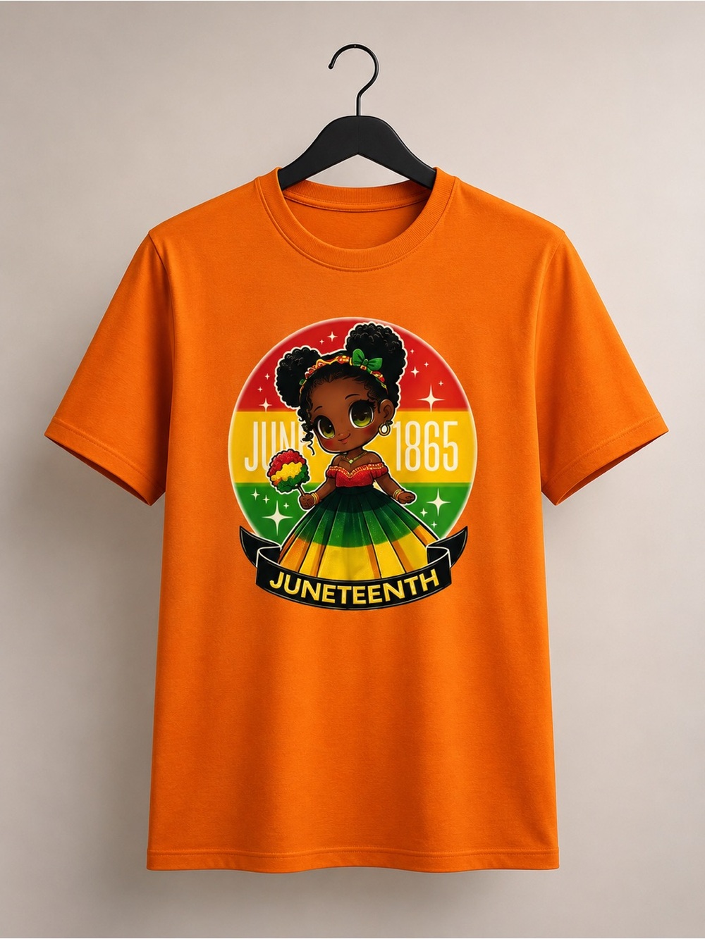 Juneteenth Graphic Tee- Orange